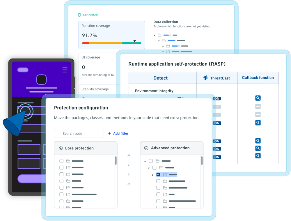 GUARDSQUARE-guided-workflow-UI